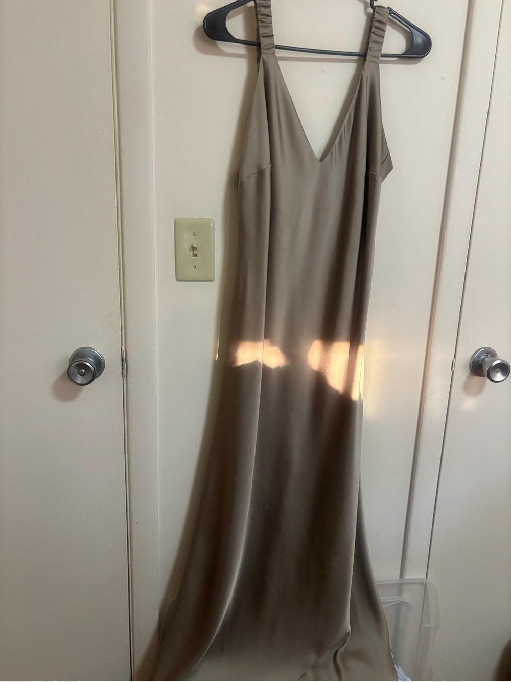 a new day Taupe V-Neck Maxi Slip Dress